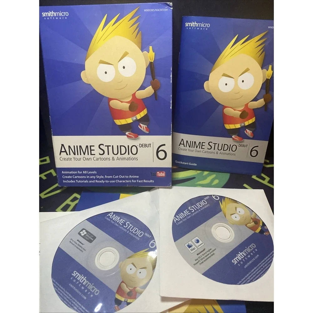 Smith Micro Anime Studio Debut 6 for PC Mac Animation Creation Software